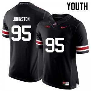 Youth Ohio State Buckeyes #95 Cameron Johnston Black Nike NCAA College Football Jersey Season FLL1044PE